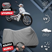 ULTRASHOP Rmg Moto Gusto Spyder 100 Motosiklet Brandası Arka Çanta Uyumlu Motosiklet Branda