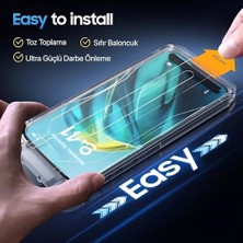Renklimestore iphone 15 Pro Max Için Corning Serisi Easy Install Kolay Kurulum Darbeye Karşı Ultra Dayanıklı Takılırken Ekranda Toz ve Baloncuk Bırakmayan Ekran Koruyucu (Easy Install Kit, 15 Pro Max)