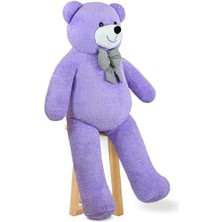 Renklimestore Papyonlu Dev Pelüş Ayıcık,sevgiliye Hediye Ayıcık (160CMLILA)