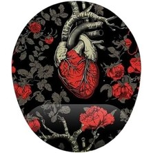 Renklimestore Anatomik Kalp Bilek Destekli Mouse Pad