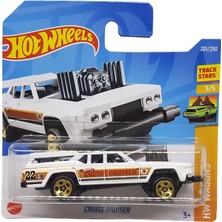 Renklimestore - Cruise Bruiser - Hw Wagons 3/5 - HCX72 - Short Card - Track Stars - Beyaz - Mattel 2022