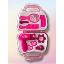 Renklimestore Oyunsal Çantalı Oyuncak Güzellik Seti Kaliteli Plastikten Çanta,tarak,oje,toka,fön Makinesi,parfüm Şişe Vs+