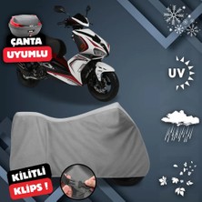 ULTRASHOP Rmg Moto Gusto Fantasy 125 Motosiklet Brandası Arka Çanta Uyumlu Motosiklet Branda