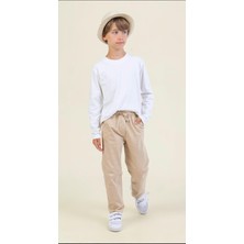 Rapapa Erkek Çocuk Bağcıklı Rahat Kesim Pantolon – BEJ-56900