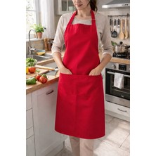 Dery Collection Mutfak Önlüğü ayarlamalı askılı kırmızı renk
