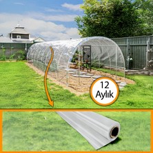 Morilu Şeffaf Sera Naylonu - 12 Aylık 125 Mikron - Katkılı Naylon Branda - Sera Örtüsü
