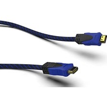 Renklimestore Ihh-01 HDMI To HDMI 1.8mt Altın Uçlu Kablo, Mavi