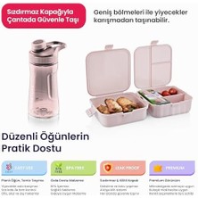 Renklimestore Life Okul Seti – 530 ml Matara ve Bölmeli Beslenme Kutusu, Çocuklar Için Pratik ve Sağlıklı Seçim (Yeşil)