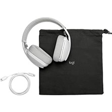 Renklimestore Vibe 100 Kablosuz Kulak Üstü Kulaklık, Gürültü Önleyici Mikrofon, Beyaz