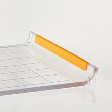 Renklimestore 106150-1001 Damga Bloğu Seti, Şeffaf, 4 Parçalı, Beyaz