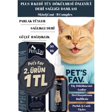 Plus B Kedi Tüy Dökülmesi Önleyici & Deri Sağlığı Damlası Biotin, Çinko ve B Vitamini 50 ml