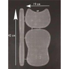 Renklimestore Kanvas Çanta Seti Kedi Model Beyaz