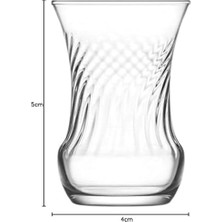 Renklimestore Inci 6'lı Çay Bardağı