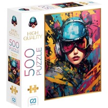 Renklimestore Pilot Kadın 500 Parça 2,2mm Kalınlık 48X33CM Profesyonel Hobi Puzzle Yapboz Serisi