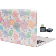 Renklimestore Air 13 Inç Kılıf – M1 A2337, Retina A2179, A1932 Uyumlu, Sert Koruma Kapak – Id  Air ile Uyumlu – Ultra Ince & Şık Tasarım Deri Kumaş Kaplama Leaf