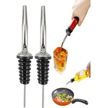 Renklimestore 2 Adet Mutfak Için Sızdırmaz Yağ Şişesi Tıpası Damlatmaz Akıtıcı Kapak Yağ Sirke Sos Şişesi Için Uygun