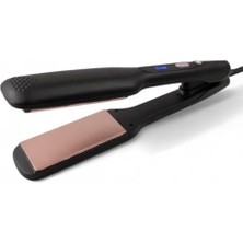 Renklimestore Keratin Kaplamalı Seramik Plaka Saç Düzleştirici - 210°C Ayarlanabilir Isı, Geniş Plaka, Saç Yıpranmasını Önler ve Parlaklık Kazandırır, Dijital Ekran, 360° Kablo, BY-5116, Siyah