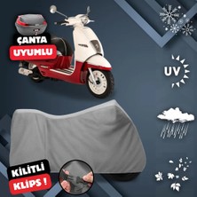 ULTRASHOP Peugeot Django 125 Motosiklet Brandası Arka Çanta Uyumlu Motosiklet Branda