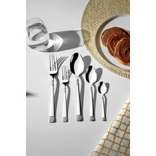 Renklimestore Nehir Dila Sade 12 Kişilik 60 Parça Çatal Kaşık Takımı