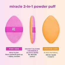 Renklimestore Real Techniques Miracle Ten Sünger + Miracle 2'si 1 Arada Pudra Pufu, Makyaj Karıştırma Süngeri ve Çift Taraflı Pudra Pufu, Sıvılar, Kremler ve Tozlar Için, Vegan ve Lateks Içermez, 2 Adet