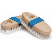 Renklimestore %100 Doğal At Kılı Masaj ve Kuru Fırçalama Için Mavi Kemerli Vücut Peeling Selülit Fırçası