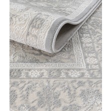 Elvey Home 7135 A.gri Modern Desen Doğal Taban Koridor Mutfak Çocuk Oturma Odası Salon Halı Yolluk