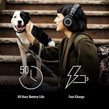 Renklimestore M50XBT2 Kablosuz Kulaklık, Siyah