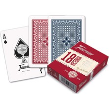 Renklimestore Fournier Poker Oyun Kartları Nº 18, Standart Endeks, Kırmızı Veya Mavi