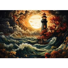 Renklimestore Fırtınada Deniz Feneri 1500 Parça Puzzle