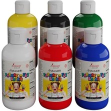 Renklimestore Ana Renkler Parmak Boyası 6'lı Set 6X250GR