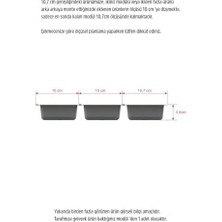 Renklimestore Mutfak Çekmece Içi Kaşıklık, Tek Bölmeli Modül 11CM x 48CM