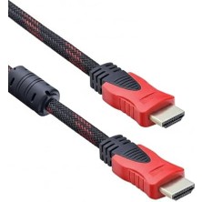 Renklimestore PM-9554 3 Metre Yüksek Hızlı 1.4V HDMI Kablosu 1080P-4K-3D Dayanıklı Örgülü Dış Kılıf
