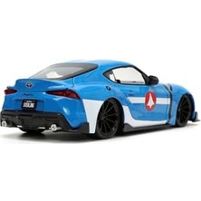 Renklimestore Jada, 253255051, Robotech, Die-Cast (Metal), Supra, Serbest Tekerlek, Açılabilen Parçalar (Kapı, Kaput ve Gövde), Max Sterling Figürü, 1:24, 20 cm