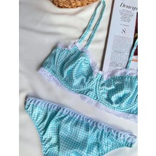 Perle Norie Ipeksi Saten Dantelli Bralet Iç Çamaşır Takımı (Sütyen-Tanga)
