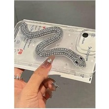 Renklimestore 13-14 ve 15 ile Uyumlu Taşlı Yılan Oyuncak Tasarımlı Esnek Silikon Kılıfı