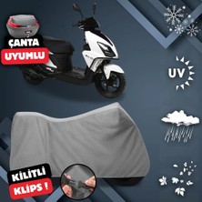 ULTRASHOP Rmg Moto Gusto Aston 125 Motosiklet Brandası Arka Çanta Uyumlu Motosiklet Branda