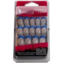 Renklimestore Şeffaf Mavi French Takma Tırnak (24'lü)