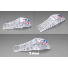 Helmax Şeffaf Silikon Kapı Altı Stoperi Tutucu Kapı Durdurucu 3 adet