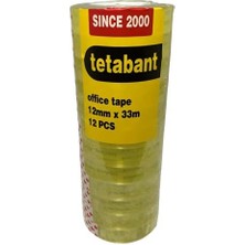 Renklimestore 12 mm x 33 M Kırtasiye Bandı-12 Adet