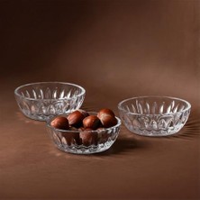 Renklimestore 6'lı Kahve Yanı Lokumluk Sunumluk Cam Kase Seti Mini Ikramlık Şekerlik, Reçellik, Sosluk Kase