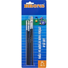 Renklimestore Yağli ve Akrilik Boya Firça Seti 4 Lü BR-522
