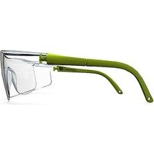 Renklimestore S400 12 Adet Ayarlı Çapak Gözlüğü, Koruyucu Gözlük Şeffaf Ce EN166 12 Adet Kulak Tıkacı Hediyeli