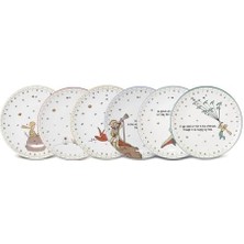 Renklimestore Küçük Prens Yeni 6 Parça Seramik Pasta Seti 20 cm