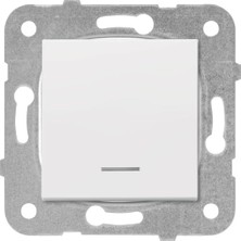 Renklimestore /meridian Beyaz Işıklı Anahtar Çabuk Bağlantı Mekanizma ve Düğme/kapak