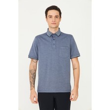 White Stone Navy Polo Yaka T-Shirt