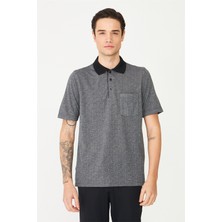 White Stone Siyah Polo Yaka T-Shirt