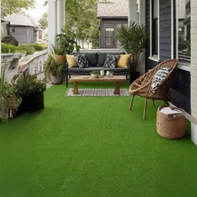Morilu Yeşil Suni Çim Halı - 8 mm Yapay Çim - Tüm Ölçülerde Dekoratif Çim