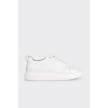 White Stone Beyaz %100 Deri Erkek Spor Ayakkabı