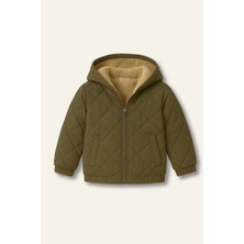 Zeyland Unisex Çocuk Kapüşonlu Mont - Yeşil