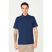 White Stone Lacivert Polo Yaka T-Shirt